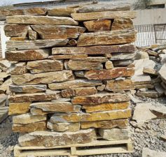 Natural slate stacked stone veneer wall panels