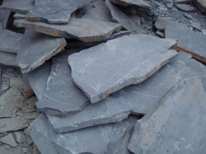 Irregular random outdoor slate paving tile