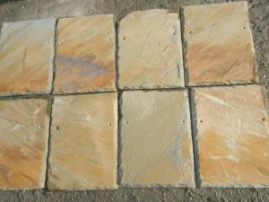 Natural rustic color slate roof tile Rusty slate rectangle roofing