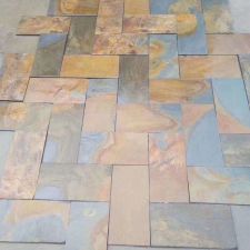 Natural slate rusty flooring tile Paves stone outdoor flooring outside stone floor