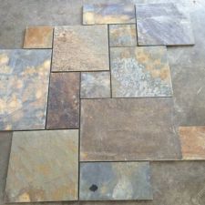 paving stones natural rusty outdoor flagstone flooring