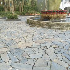 natural rusty slate stone irregular crazy paving tiles